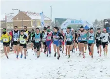  ?? ?? El año pasado el Cross de la Montaña se disputó sobre la nieve.