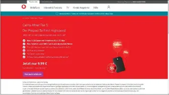  ??  ?? Die Telekom und Vodafone bieten für manche Prepaid-verträge bereits eine zusätzlich­e Option zur Nutzung von 5G mit an. Diese kostet bei beiden rund drei Euro für vier Wochen.