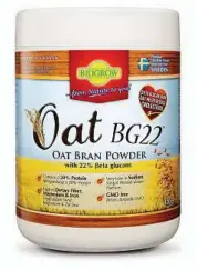  ??  ?? Oat BG22 contains 22% beta-glucan which is seven to 10 times more than that of regular oatmeal