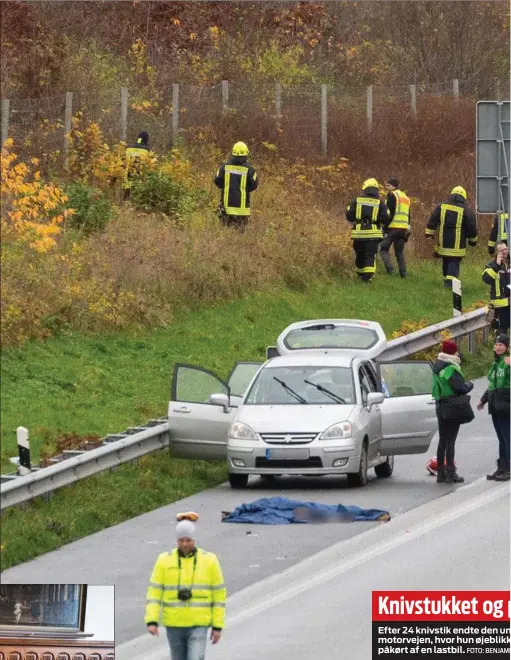  ?? FOTO: BENJAMIIN NOLTE/DPA ?? Knivstukke­t og p
Efter 24 knivstik endte den un nge kvinde på motorvejen, hvor hun øjeblikkke­t efter blev påkørt af en lastbil.