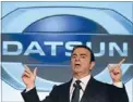  ?? Photo: REUTERS ?? Revival hints: Nissan Motor Company chief executive Carlos Ghosn says the Datsun may return.