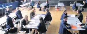  ??  ?? ●●Year 10s at Whitworth Community High School taking part in mock interviews