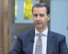  ?? (Photo AFP) ?? « Même si nous possédions de telles armes, nous ne les aurions jamais utilisées », a assuré Bachar al-Assad hier.