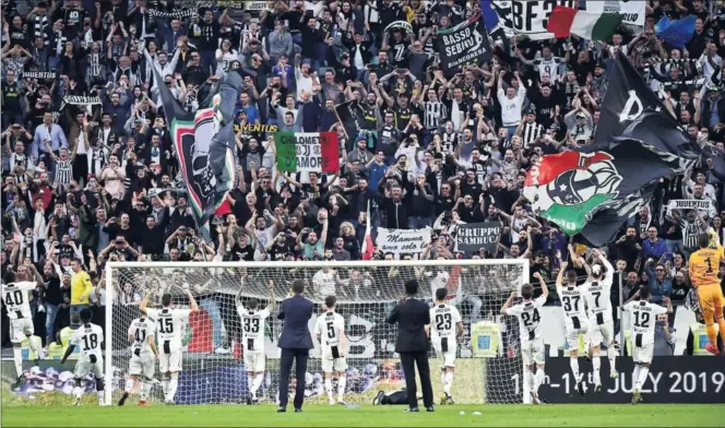  ??  ?? RIVAL A BATIR. La Juventus se ha proclamado ocho veces seguidas campeón de la Serie A y es el favorito para ganar este año el título.