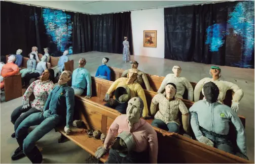  ??  ?? Collective conscience, Oscar Murillo, Turner Prize 2019.