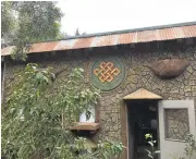 ?? SAL PIZARRO/STAFF ?? The Night House, which includes on its facade a Buddhist symbol called the Endless Knot, is part of the new enclosure built for the red pandas at Happy Hollow Park & Zoo.