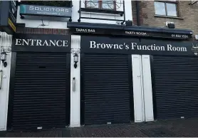  ?? ?? HORROR SHOOTING Popular Browne’s Steakhouse in Blanchards­town, West Dublin