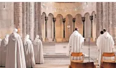  ?? FOTO: BRITTA SCHMITZ ?? In der Kirche Groß St. Martin hat die Gemeinscha­ft von Jerusalem ihren Platz gefunden.