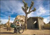  ?? Gina Ferazzi Los Angeles Times ?? ACTIVIST and rock climber Rand Abbott has volunteere­d at Joshua Tree during the budget impasse.