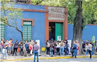  ?? CONTRIBUTE­D ?? Casa Azul or Blue House, the house of Frida Kahlo and Diego Rivera in Coyoacan.