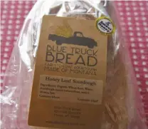  ??  ?? The honey sourdough sliced bread is one of the favorites from Blue Truck Bread.