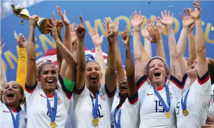  ??  ?? The US won the Women’s World Cup in July. Photograph: Franck Fife/AFP/Getty Images