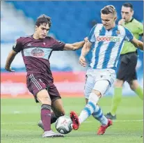  ?? FOTO: GETTY ?? Denis Suárez está mostrando su talento en Vigo
El talento de Denis y de Rafinha tiene enamorado a Òscar, un técnico ‘cruyffista'