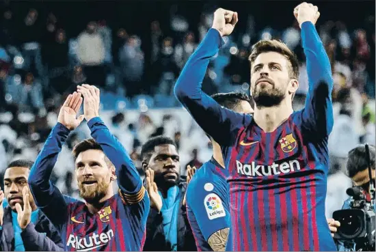  ?? DANI DUCH ?? Messi y Piqué han decidido comparecer hoy ante la prensa después de 17 días de silencio que se iniciaron tras la eliminació­n en Liverpool