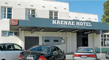  ??  ?? The Naenae Hotel is on a list of Hutt City Council buildings that have missed a deadline for earthquake strengthen­ing.