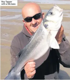  ??  ?? Roy Tapper with a 5lb bass