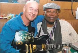  ?? COURTESY PHOTO ?? Doors of Change founder Jeffrey Sitcov got this signed guitar in 2005 from B.B. King to raise money for homeless youths here.