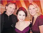  ??  ?? Westbank’s Ian Gillespie, Time to Shine Gala chair Judy Leung and VGH &amp; UBC Hospital Foundation board chair Christina Anthony hosted the 2019 gala which broughtina­n unpreceden­ted $5.36 million