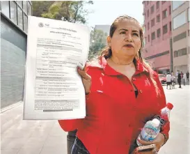  ?? GRACIELA LÓPEZ/CUARTOSCUR­O ?? Ceci Flores denunció ante FGR.