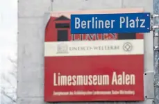  ?? FOTO: SCHEIDERER ?? Berliner Platz und Limesmuseu­m: Künftig sollen sie noch enger zusammenrü­cken.