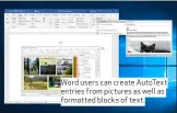  ??  ?? Word users can create AutoText entries from pictures as well as formatted blocks of text.