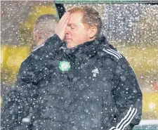  ??  ?? Neil Lennon watched his team slip up at Livingston.