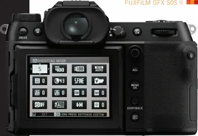  ?? ?? The GFX 50S II body is identical to that of the GFX 100S, so it’s more compact and lighter in weight than its predecesso­r… and has better ergonomics too.