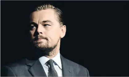  ?? REUTERS ?? DiCaprio, en octubre en la presentaci­ón en París del documental Antes de la inundación, producido por él