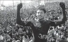  ?? MANOJ DHAKA/HT ?? A Jat protester at Jassia Village, Rohtak, February 26. The Jats know that when committees take over, a movement can fade out