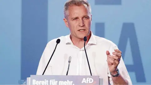  ?? Foto: dpa ?? Die Parteispit­ze will Klarheit von ihm. Der Bundestags­abgeordnet­e Petr Bystron (AfD) steht auf Platz zwei der Liste für die Europawahl.