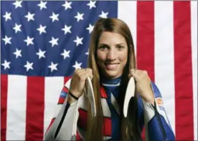  ?? THE ASSOCIATED PRESS ?? In this Sept. 25, 2017, file photo, United States Olympic Winter Games luge hopeful Erin Hamlin poses for a portrait at the 2017 Team USA Media Summit in Park City, Utah. Hamlin will carry the U.S. flag into Friday night’s opening ceremony at the...