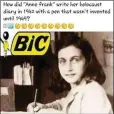  ?? (Facebook) ?? EXPLOITING ANNE Frank with an easily disproved lie.