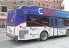  ?? DISPATCH BARBARA J. PERENIC/COLUMBUS ?? The free Cbus circulator which took people between the Brewery District, Downtown and the Short North, will not return.