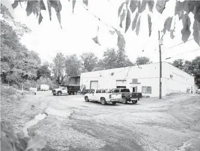  ?? JEN RYNDA/BALTIMORE SUN MEDIA GROUP PHOTOS ?? The proposed location of Abigail Diehl’s medical marijuana business in Annapolis on Wednesday. An appeal was filed for her site on Generals Highway, and changes in rules are making it impossible for them to win the case, Diehl says.