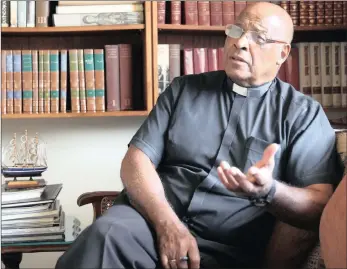  ??  ?? LEAP OF FAITH: Cardinal Wilfred Napier says opening a drug rehabilita­tion centre was probably the biggest act of faith in his life PICTURE: JACQUES NAUDE