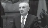  ??  ?? Presidenti Ilir Meta