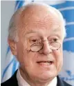  ?? Foto: AFP/Virginia Mayo ?? Staffan de Mistura war seit 2014 Gesandter des UNO-Generalsek­retärs für Syrien.