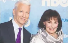  ?? CHARLES SYKES/THE ASSOCIATED PRESS ?? The touching correspond­ence between Anderson Cooper and his mother Gloria Vanderbilt, published in the 2016 book The Rainbow Comes and Goes, is an example to others.