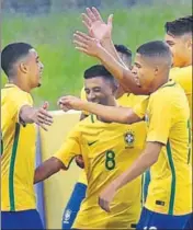  ?? PTI ?? Brazil will have to step up pace and employ new attacking tactics to counter the wellsettle­d Germany.