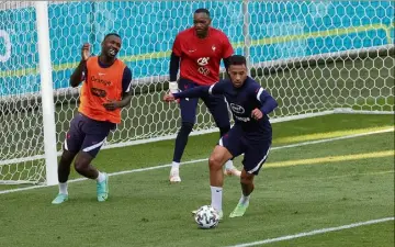  ?? (Photo PQR/Le Parisien) ?? Corentin Tolisso a de grandes chances d’intégrer le onze, demain, contre le Portugal.