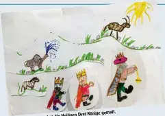  ??  ?? Paul, aus Günzburg hat die Heiligen Drei Könige gemalt.