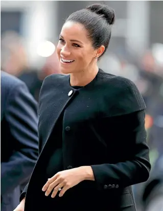  ?? GETTY IMAGES ?? Meghan, Duchess of Sussex, attends an engagement with the Associatio­n of Commonweal­th Universiti­es at King’s College, London.