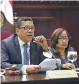  ?? F.E. ?? Rubén Maldonado dirige la sesión de la Cámara de Diputados.