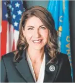  ?? // ABC ?? Kristi Noem, gobernador­a