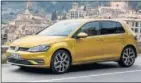  ??  ?? 7. VOLKSWAGEN GOLF El Golf sigue siendo una apuesta segura y, aunque su precio algo más elevado puede penalizarl­e, se mantiene en este Top Ten.