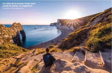  ?? © Andrea - stock.adobe.com ?? Les côtes de la Jurassic Coast, dans comté du Devon, en Angleterre.