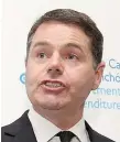  ??  ?? Raising wage: Finance Minister Paschal Donohoe