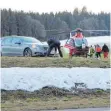  ?? FOTO: TANJA BOSCH ?? Eine Schwerverl­etzte wurde mit dem Rettungshu­bschrauber in die Klinik gebracht.