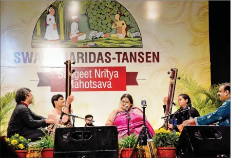  ??  ?? Shubha Mudgal at a recent performanc­e in New Delhi.