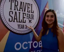  ??  ?? Actress/TV host Coleen Garcia supports the Travel Sale Fair